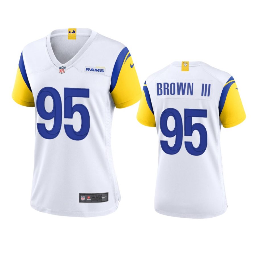 women bobby brown iii rams alternate game white jersey